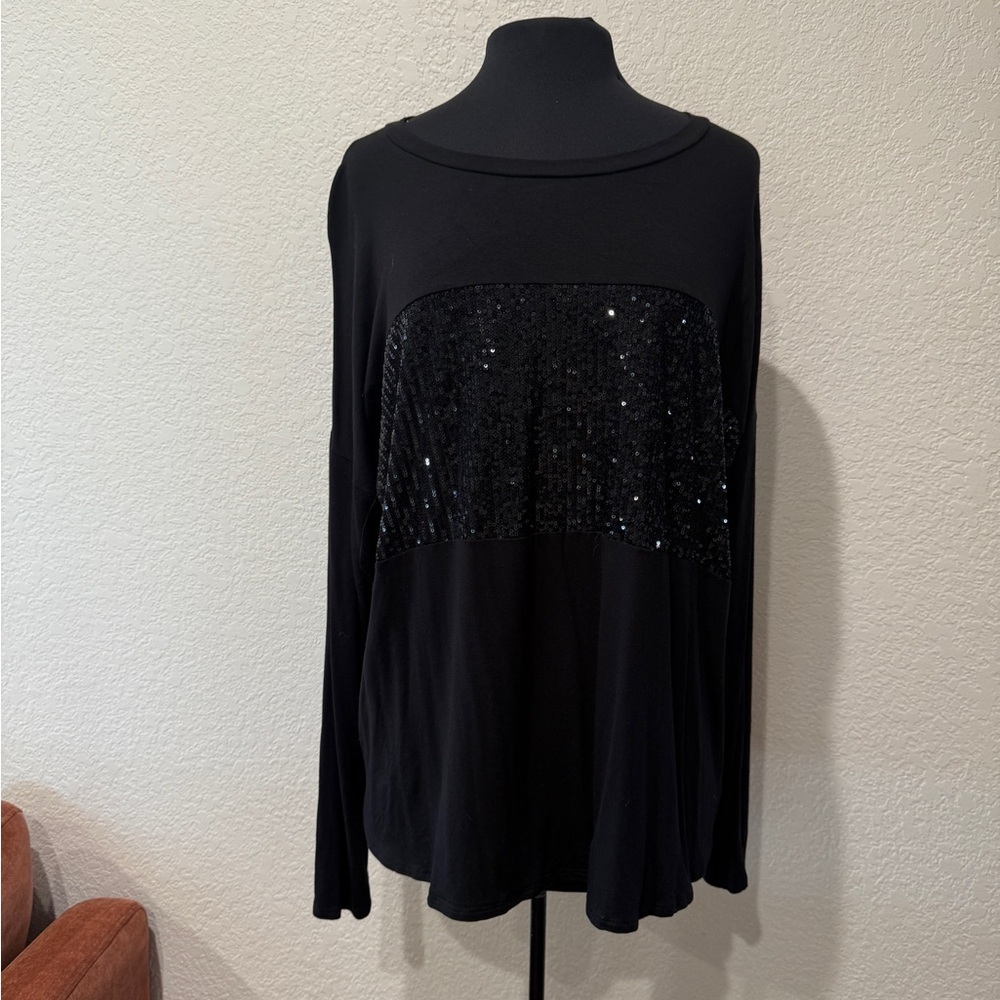 Lilypad Top with Sequins